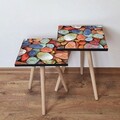 Set masute 2 piese, Leona, 2Shp17, MDF , Multicolor
