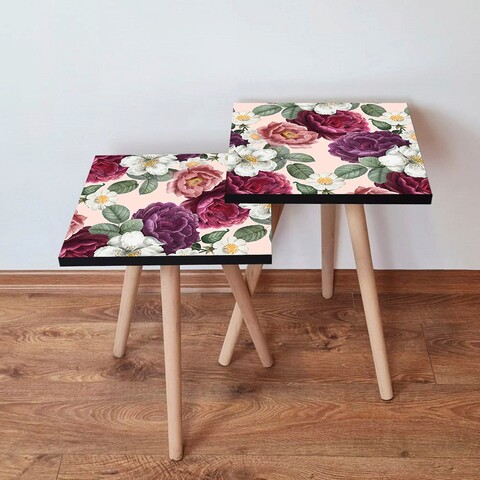 Set masute 2 piese, Leona, 2Shp174, MDF , Multicolor