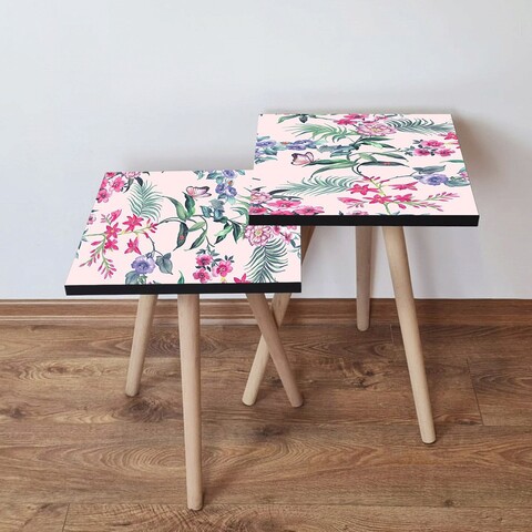 Set masute 2 piese, Leona, 2Shp191, MDF , Multicolor