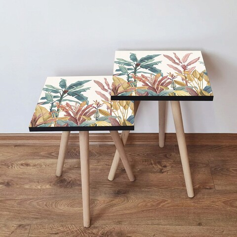 Set masute 2 piese, Hanah Home, 2Shp198, Multicolor