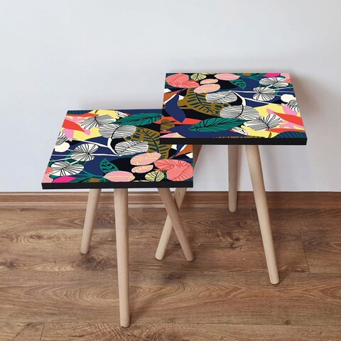 Set masute 2 piese, Hanah Home, 2Shp209, Multicolor