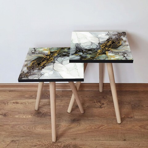 Set masute 2 piese, Leona, 2Shp233, MDF , Multicolor