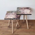Set masute 2 piese, Leona, 2Shp275, MDF , Multicolor