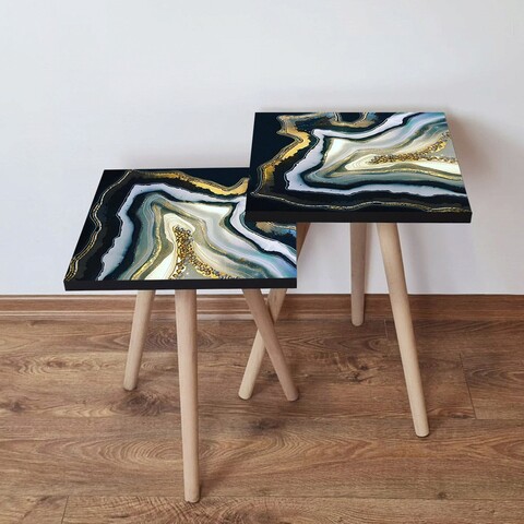 Set masute 2 piese, Leona, 2Shp286, MDF , Multicolor