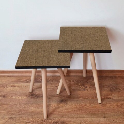 Set masute 2 piese, Leona, 2Shp297, MDF , Maro