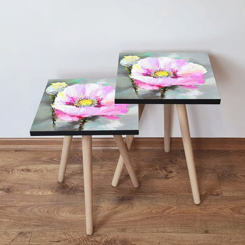 Set masute 2 piese, Hanah Home, 2Shp299, Multicolor