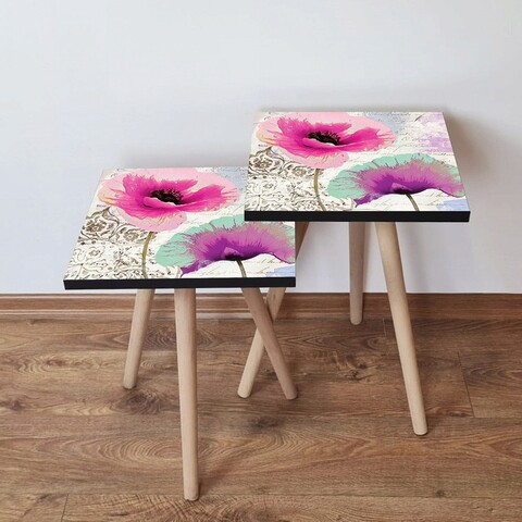 Set masute 2 piese, Leona, 2Shp300, MDF , Multicolor