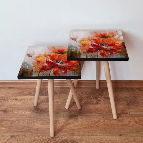 Set masute 2 piese, Hanah Home, 2Shp303, Multicolor