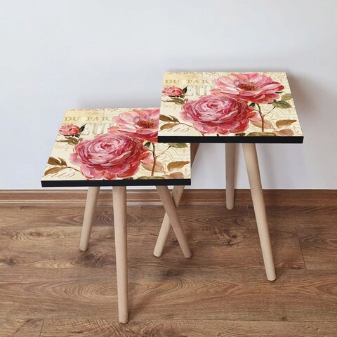 Set masute 2 piese, Hanah Home, 2Shp305, Multicolor