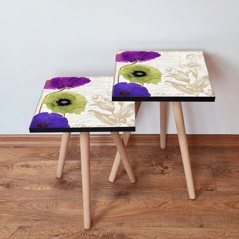 Set masute 2 piese, Hanah Home, 2Shp310, Multicolor