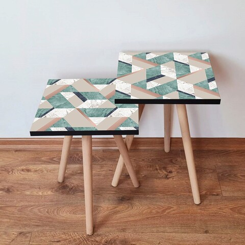 Set masute 2 piese, Leona, 2Shp330, MDF , Multicolor