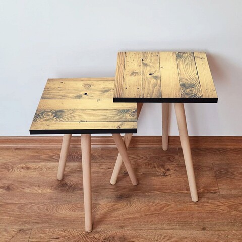 Set masute 2 piese, Leona, 2Shp352, MDF , Bej