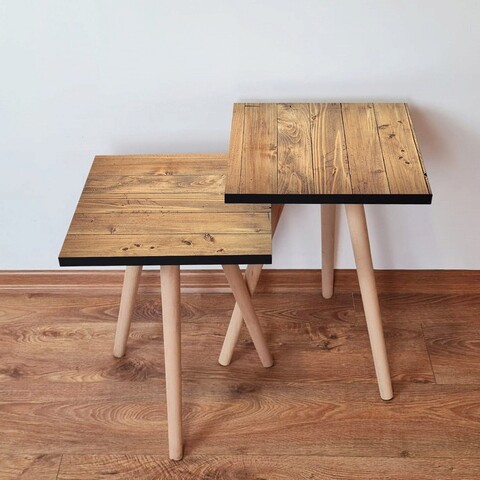 Set masute 2 piese, Leona, 2Shp353, MDF , Camel