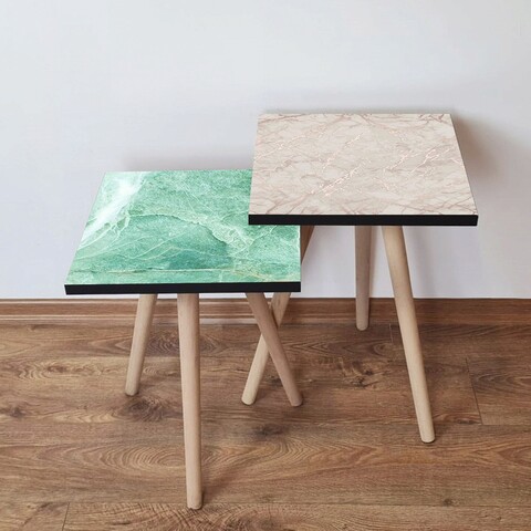 Set masute 2 piese, Hanah Home, 2Shp443, Multicolor