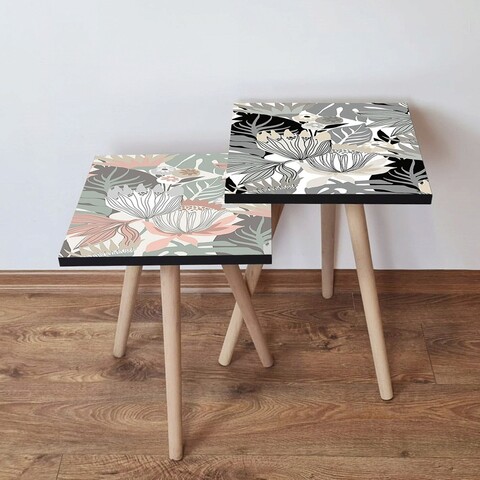 Set masute 2 piese, Hanah Home, 2Shp472, Multicolor