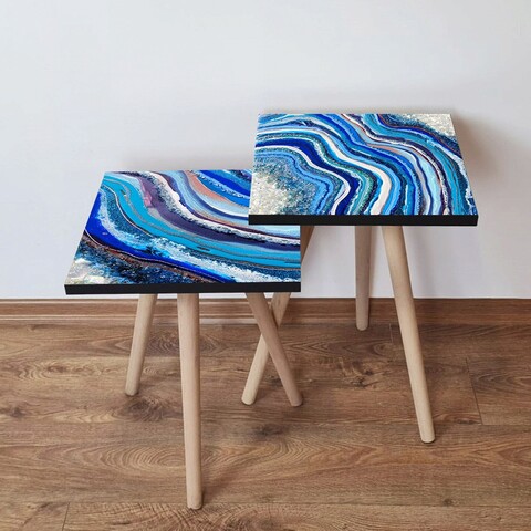 Set masute 2 piese, Hanah Home, 2Shp483, Multicolor