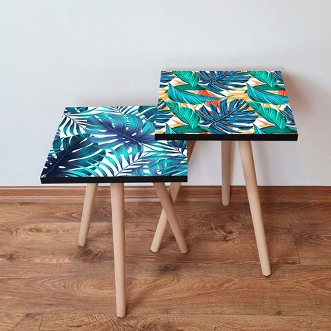 Set masute 2 piese, Leona, 2Shp501, MDF , Multicolor