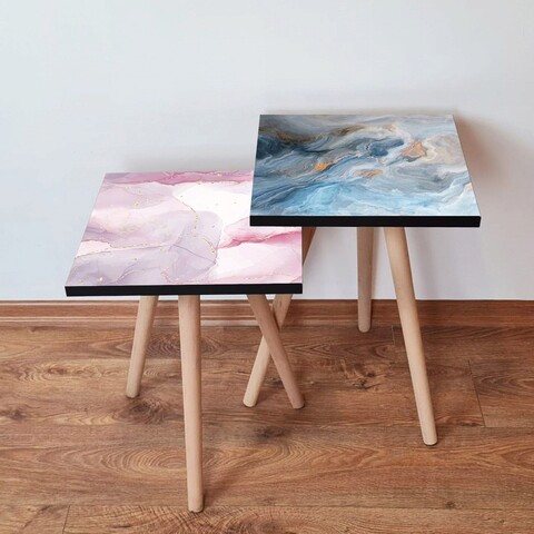 Set masute 2 piese, Hanah Home, 2Shp509, Multicolor