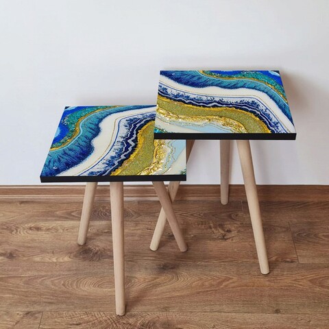 Set masute 2 piese, Leona, 2Shp71, MDF , Multicolor