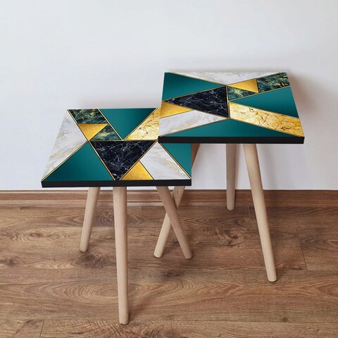 Set masute 2 piese, Leona, 2Shp86, MDF , Multicolor