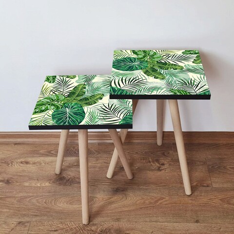 Set masute 2 piese, Leona, 2Shp98, MDF , Verde
