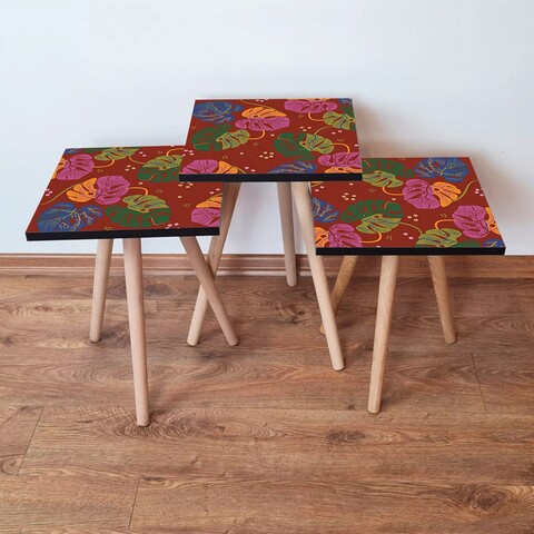 Set masute 3 piese, Hanah Home, 3Shp140, Multicolor