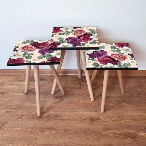 Set masute 3 piese, Hanah Home, 3Shp174, Multicolor