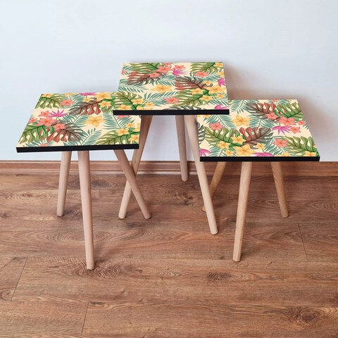 Set masute 3 piese, Hanah Home, 3Shp20, Multicolor