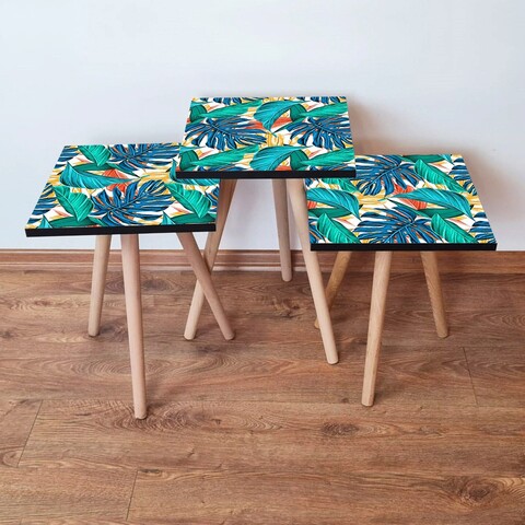 Set masute 3 piese, Hanah Home, 3Shp252, Multicolor