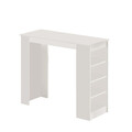 Masa de bar, Locelso, St1-W, 120x101 cm, PAL, Alb