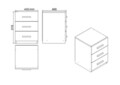 Set mobilier de birou, Locelso, Vo9-Ba, PAL, Nuc / Antracit