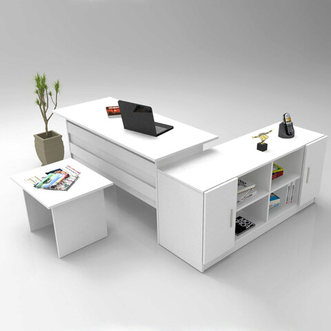 Set mobilier de birou, Locelso, Vo10-W, PAL, Alb