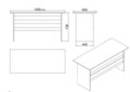 Set mobilier de birou, Locelso, Vo10-W, PAL, Alb