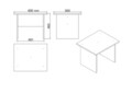 Set mobilier de birou, Locelso, Vo10-W, PAL, Alb