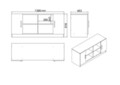 Set mobilier de birou, Locelso, Vo10-W, PAL, Alb