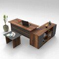 Set mobilier de birou, Locelso, Vo10-Ba, PAL, Nuc / Antracit