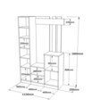 Cuier de perete, Locelso, Dd7-Aa, PAL, Pin Atlantic / Antracit