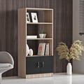 Set mobilier de birou, Locelso, Vo14-Ob, PAL, Stejar / Negru