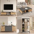 Set mobilier living, Locelso, Rl6-Aa, PAL, Pin Atlantic / Antracit