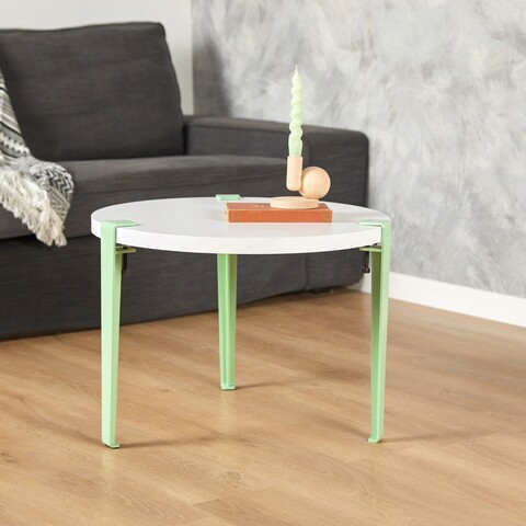 Masuta de cafea, Logg, Fregoia, PAL, Alb / Menta / Verde