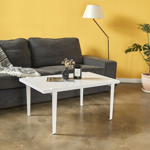 Masuta de cafea, Logg, Neda, 90x45x60 cm, PAL, Alb