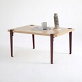 Masuta de cafea, Logg, Neda, 90x45x60 cm, PAL, Lemn / Burgundy