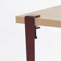 Masuta de cafea, Logg, Neda, 90x45x60 cm, PAL, Lemn / Burgundy
