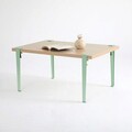 Masuta de cafea, Logg, Neda, 90x45x60 cm, PAL, Lemn / Verde menta