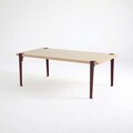 Masuta de cafea, Logg, Fonissa, 120x45x60 cm, PAL, Lemn / Burgundy