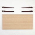 Masuta de cafea, Logg, Fonissa, 120x45x60 cm, PAL, Lemn / Burgundy