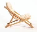Scaun de gradina, Meya Dekor, My006, 59x90x44 cm, Lemn de fag, Maro / Crem