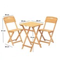 Set mobilier de gradina 3 piese, Hanah Home, My001, Maro