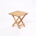 Set mobilier de gradina 3 piese, Meya Dekor, My007, Lemn de fag, Maro / Crem