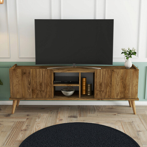 Comoda TV, Mezza, Carmen, 150x52x34 cm, Maro